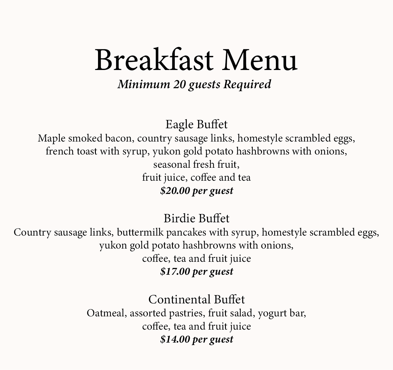 Surrey Banquet Venue Guildford Golf and Country Club